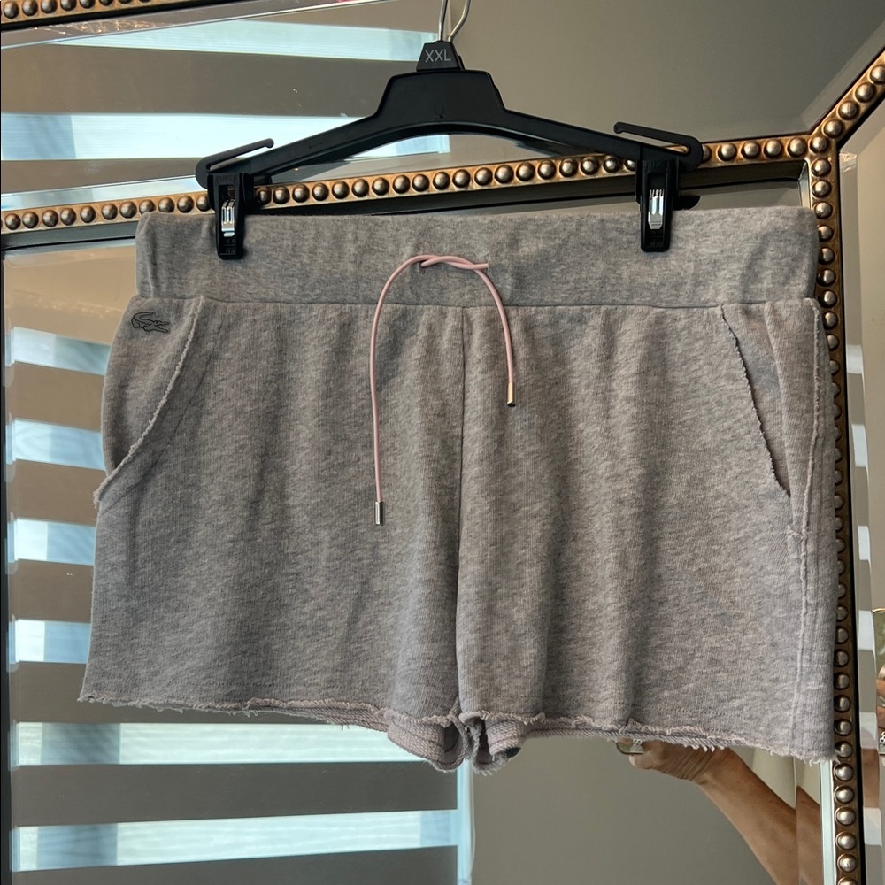 Lacoste Heather Gray Women's Athletic Shorts